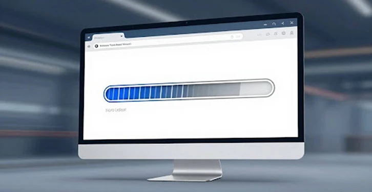 Website loading speed visualization