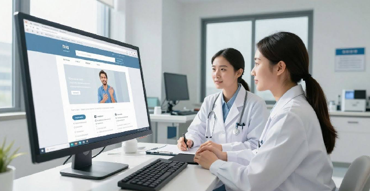 Modern medical website design for clinics