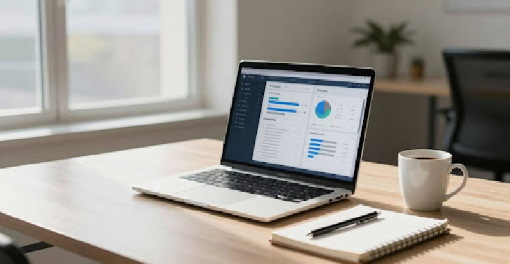 White label SEO tool dashboard on laptop