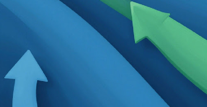 Abstract visual of growth and upward movement.